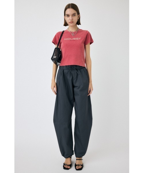 MOUSSY（マウジー）の「LITTLE POPS LOGO Tシャツ（Tシャツ/カットソー・レディース・ホワイト/ライトブルー/ライトブラック/ピンク・FREE）」の12枚目の写真