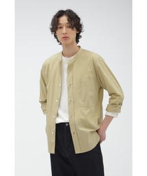 【MARGARETHOWELL】マーガレットハウエル ノーカラー　チュニック MARGARETHOWELL】マーガレットハウエル ノーカラー チュニック