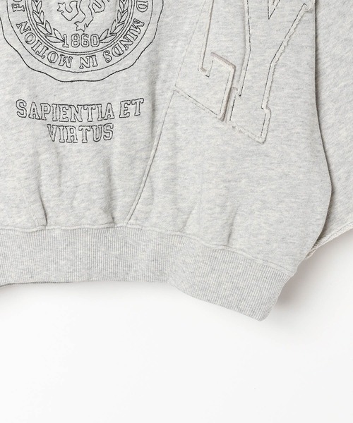 PAGEBOY(ページボーイ)の「リメイクライクカレッジ(半袖)(Tシャツ/カットソー・レディース・ダークブラウン/チャコールグレー/グレー・FREE)」の5枚目の写真