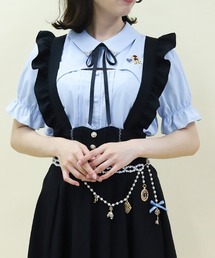 axes femme POETIQUE | ビスケット刺繍レイヤードブラウス(シャツ/ブラウス)