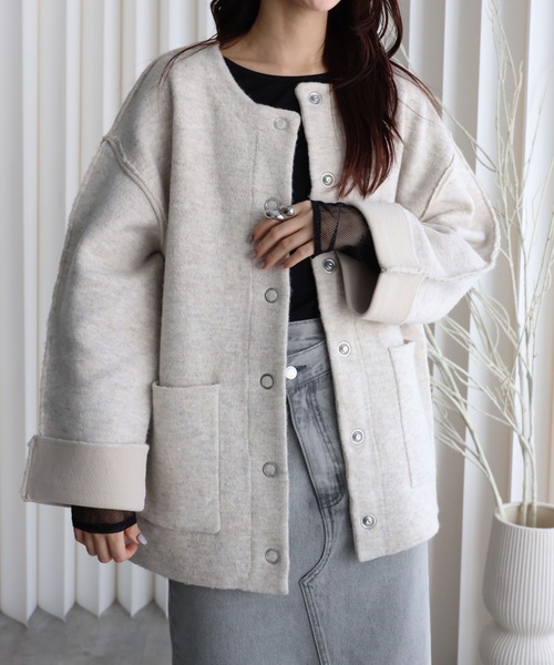 model：164cm. 着用サイズ：FREE