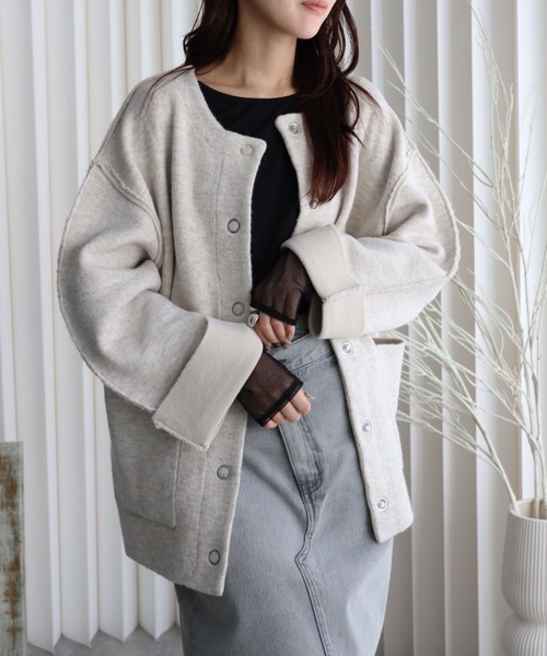 model：164cm. 着用サイズ：FREE