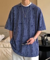 THE HITSS（ヒッツ）の「クラッシュ ダメージ オーバーサイズ Tシャツ（Tシャツ/カットソー）」