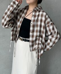 ブラウス シャツ ショートキャミ付シャツ レディース シャツ/ブラウス ショートキャミ キャミソール」に該当する
