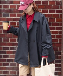 BONLECILL（ボンルシール）の「【撥水】2wayAラインショートトレンチコート（トレンチコート）」