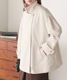 BONLECILL（ボンルシール）の「【撥水】2wayAラインショートトレンチコート（トレンチコート）」