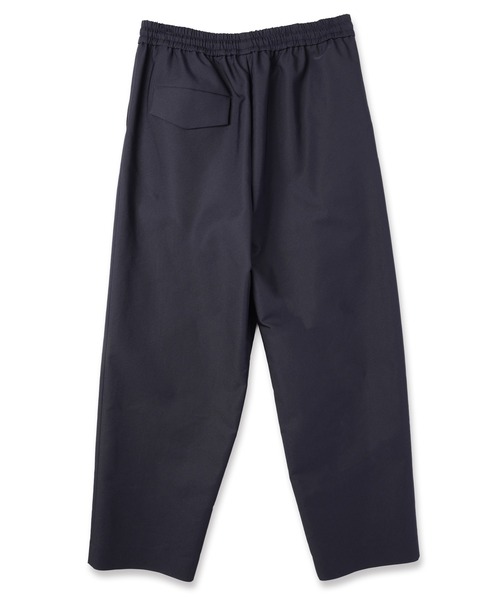 セール】Chambray Gabardine Asymmetrical 2Tuck Drawstring Wrap Wide