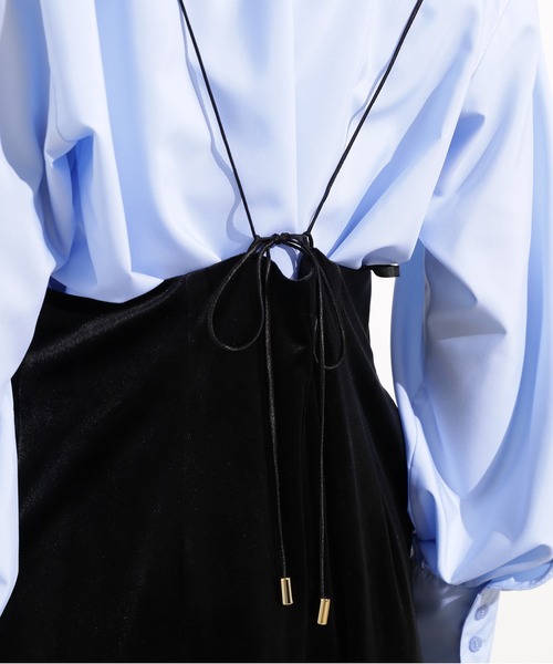 N.（N. Natural Beauty Basic）（エヌエヌナチュラルビューティーベーシック）の「【PS/低身長サイズ】ベロアオールインワン（つなぎ/オールインワン・レディース・ブラウン/ブラック・MEDIUM/PS）」の12枚目の写真