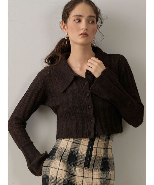 lagunamoon カラーデザインシアーニットカーデプルオーバー　.st セール】カラーデザインシアーニットカーデプルオーバー（ニット