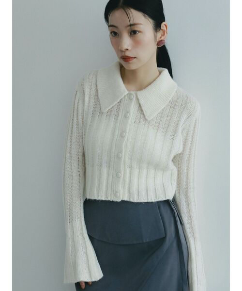 LAGUNAMOON（ラグナムーン）の「カラーデザインシアーニットカーデプル