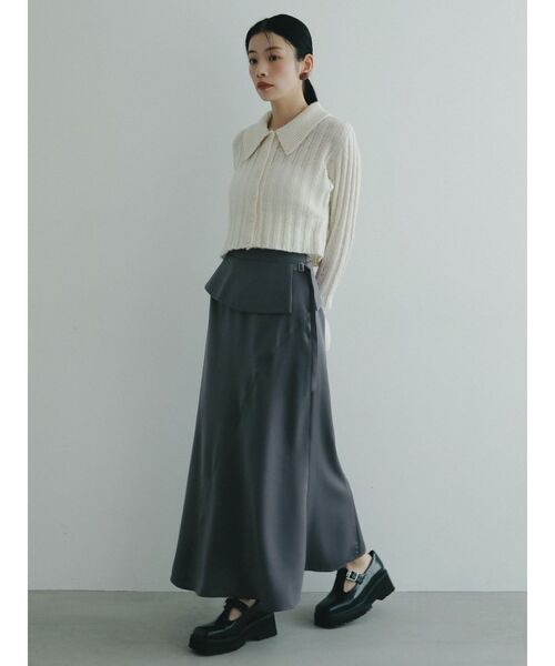 セール】カラーデザインシアーニットカーデプルオーバー（ニット