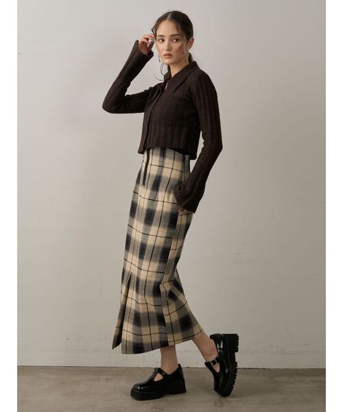 LAGUNAMOON（ラグナムーン）の「カラーデザインシアーニットカーデプル