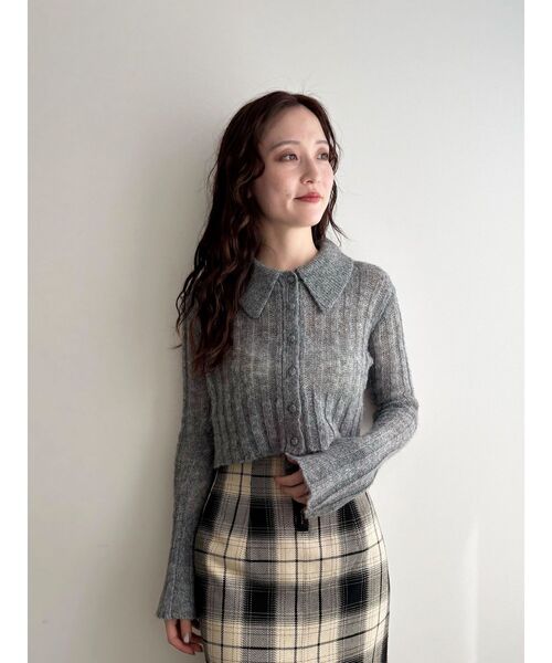 lagunamoon カラーデザインシアーニットカーデプルオーバー　.st セール】カラーデザインシアーニットカーデプルオーバー（ニット