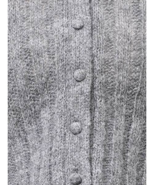 LAGUNAMOON（ラグナムーン）の「カラーデザインシアーニットカーデプルオーバー（ニット/セーター・レディース・オフホワイト/グレー/ブルー/ブラウン・FREE）」の9枚目の写真