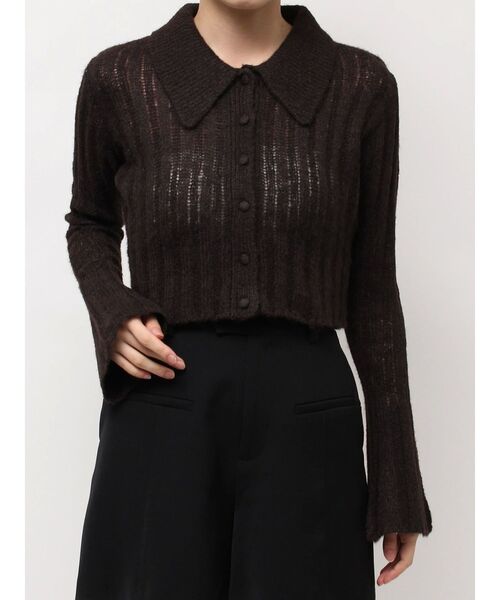 LAGUNAMOON（ラグナムーン）の「カラーデザインシアーニットカーデプル