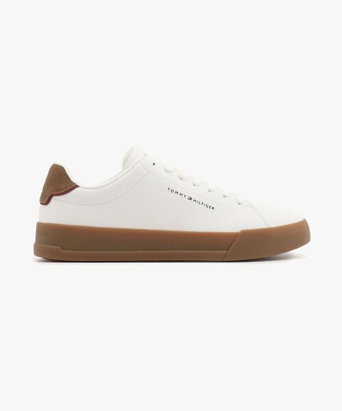 TOMMY HILFIGER(トミーヒルフィガー)の「コートレザーディテールスニーカー(スニーカー・メンズ・ホワイト/ネイビー/インディゴブルー・25cm/26cm/27.5cm/26.5cm)」の18枚目の写真