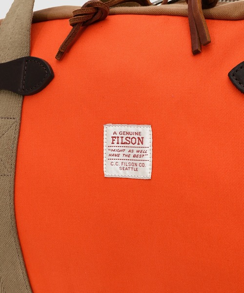 JUNYA WATANABE MAN(ジュンヤワタナベマン)の「「FILSON」 W-NAME COTTON DUFFLE BAG(ドラムバッグ・メンズ・オレンジ系1/オレンジ系2・ONE SIZE)」の7枚目の写真