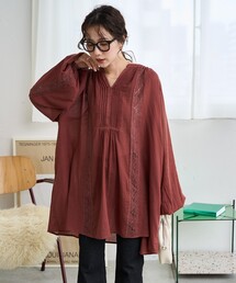 ロングシャツ」に該当するレディースのシャツ/ブラウス