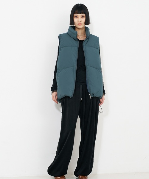 NOMINE（ノミネ）の「ボリューム パファーダウンベスト（ダウンベスト・レディース・ブラック/ダークグリーン/ブラウン・フリー）」の18枚目の写真