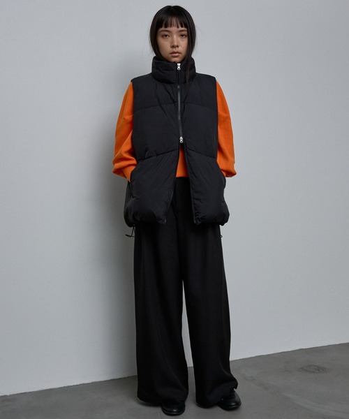 NOMINE（ノミネ）の「ボリューム パファーダウンベスト（ダウンベスト・レディース・ブラック/ダークグリーン/ブラウン・フリー）」の11枚目の写真