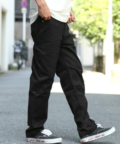 LUXSTYLE(ラグスタイル)の「ワイドストレッチツイルパンツ(チノパンツ・メンズ・ベージュ/ブラック/カーキ/チャコールグレー・M/L/XL)」の6枚目の写真