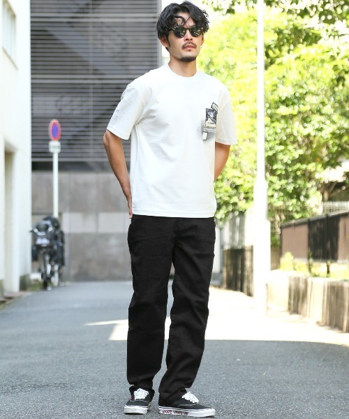 LUXSTYLE(ラグスタイル)の「ワイドストレッチツイルパンツ(チノパンツ・メンズ・ベージュ/ブラック/カーキ/チャコールグレー・M/L/XL)」の8枚目の写真