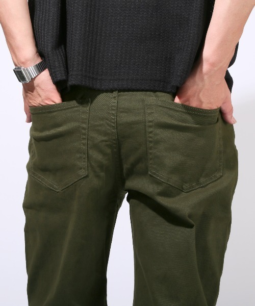 LUXSTYLE(ラグスタイル)の「ワイドストレッチツイルパンツ(チノパンツ・メンズ・ベージュ/ブラック/カーキ/チャコールグレー・M/L/XL)」の17枚目の写真