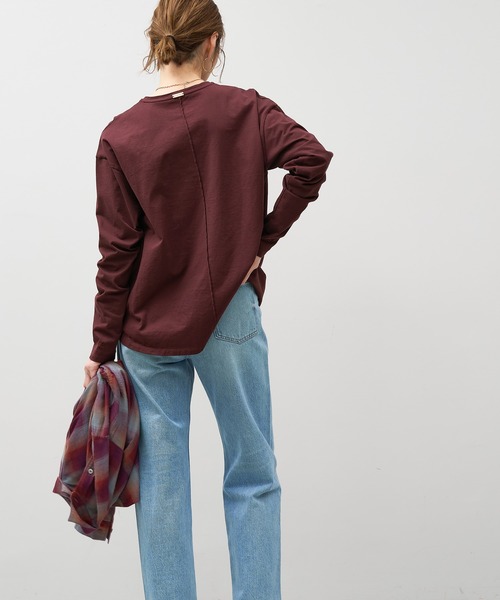 AMERICANA（アメリカーナ）の「15th ANNIVERSARY 【AMERICANA×MICA&DEAL】ロングスリーブTシャツ（Tシャツ/カットソー・レディース・ネイビー/グレー/ブラウン/ホワイト・FREE）」の12枚目の写真