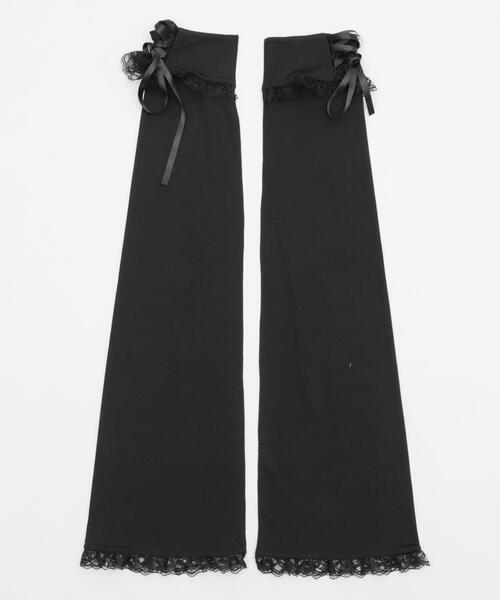 Whinny（ホワイニー）の「Whinny/お姫様のヒザカクシ（レッグウォーマー・レディース・ホワイト/ブラック・FREE）」の14枚目の写真