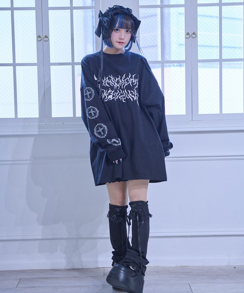 Whinny（ホワイニー）の「Whinny/お姫様のヒザカクシ（レッグウォーマー・レディース・ホワイト/ブラック・FREE）」の18枚目の写真