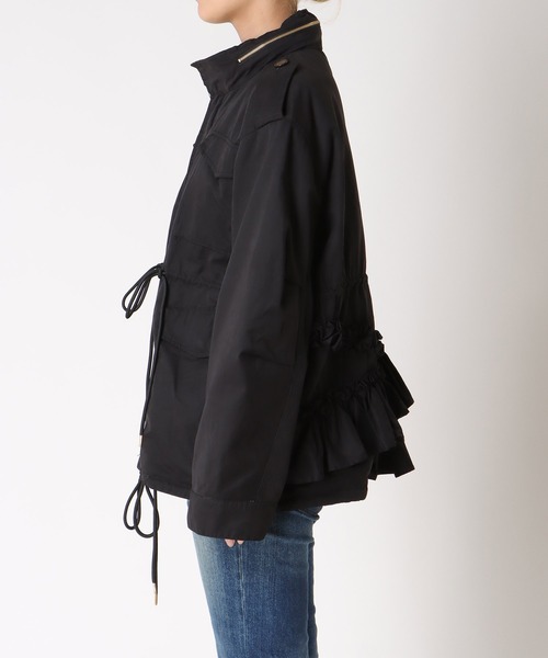 Three Four Time(スリーフォータイム)の「フード付きリバーシブルジャケット(ブルゾン・レディース・ブラック・FREE)」の19枚目の写真