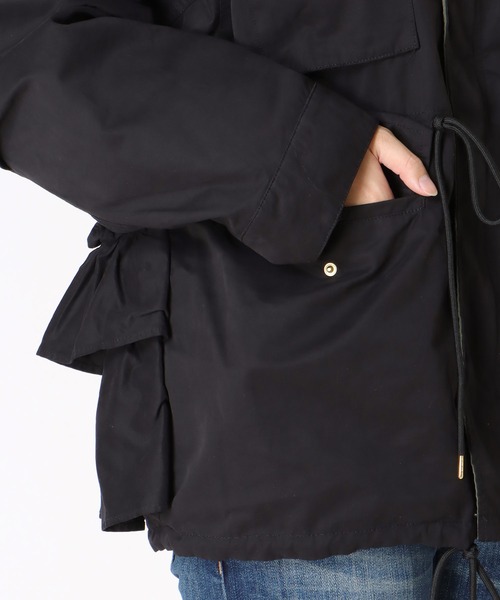 Three Four Time(スリーフォータイム)の「フード付きリバーシブルジャケット(ブルゾン・レディース・ブラック・FREE)」の7枚目の写真