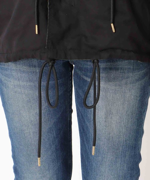 Three Four Time(スリーフォータイム)の「フード付きリバーシブルジャケット(ブルゾン・レディース・ブラック・FREE)」の8枚目の写真