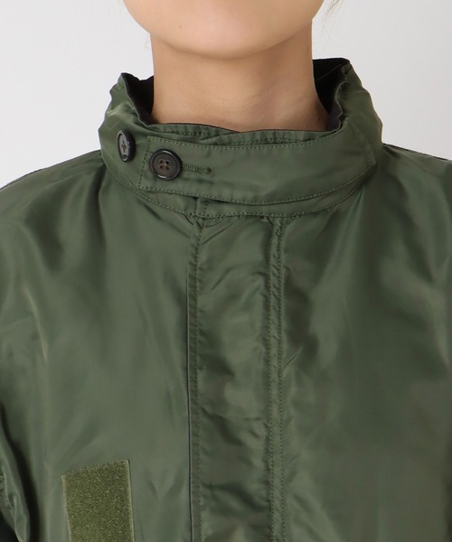 Three Four Time(スリーフォータイム)の「フード付きリバーシブルジャケット(ブルゾン・レディース・ブラック・FREE)」の14枚目の写真