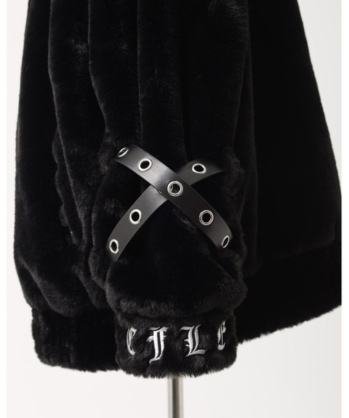 REFLEM/レフレム』ベルト付きハイネックファーパーカー/ファーブルゾン