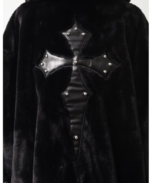 REFLEM/レフレム』ベルト付きハイネックファーパーカー/ファーブルゾン