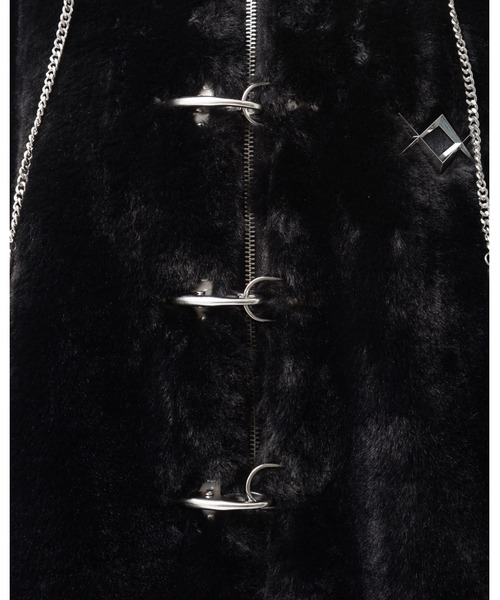 REFLEM/レフレム』ベルト付きハイネックファーパーカー/ファーブルゾン