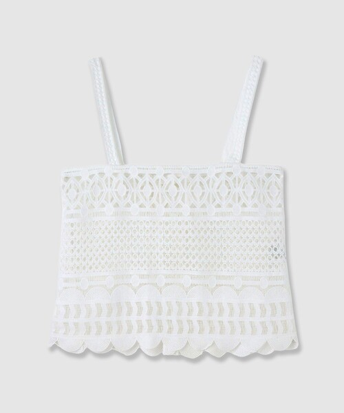 allureville（アルアバイル）の「レースキャミ（シャツ/ブラウス・レディース・ブラック/オフホワイト・2）」の11枚目の写真