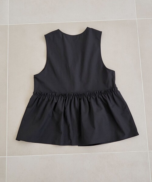 coen(コーエン)の「ペプラムジップベスト(ベスト・レディース・ベージュ/ブラック/オリーブ・FREE)」の15枚目の写真