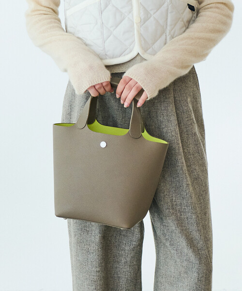 ORCIVAL(オーシバル)の「ORCIVAL | ダブルフェイス レザーハンドバッグ(トートバッグ・レディース・ブラウン系その他/ブラック・-)」の5枚目の写真