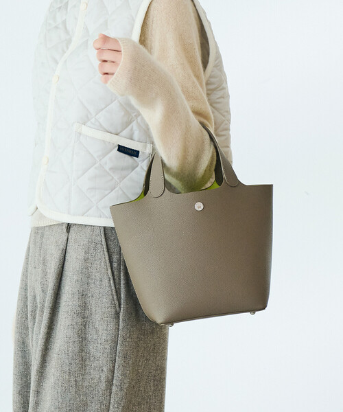 ORCIVAL(オーシバル)の「ORCIVAL | ダブルフェイス レザーハンドバッグ(トートバッグ・レディース・ブラウン系その他/ブラック・-)」の2枚目の写真