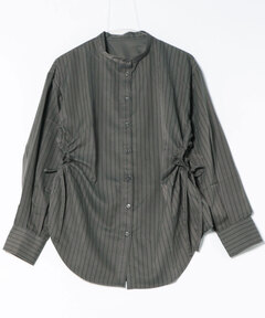 TODAYFUL Stripe Silky Shirts ダークグレー TODAYFUL（トゥデイフル）の「【TODAYFUL/トゥデイフル】Stripe
