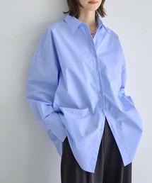 タイプライターオーバーシャツ ロングシャツ ロング丈」に該当する