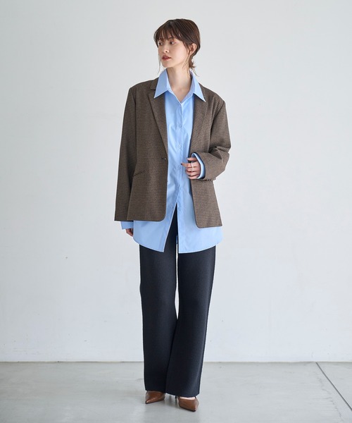 meilmada（メイルマダ）の「タイプライターオーバーサイズシャツ（シャツ/ブラウス・レディース・ブルー/ピンク・FREE）」の16枚目の写真