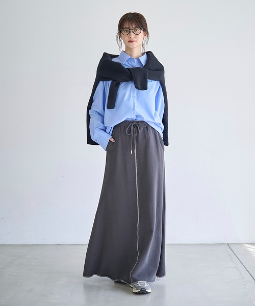 meilmada（メイルマダ）の「タイプライターオーバーサイズシャツ（シャツ/ブラウス・レディース・ブルー/ピンク・FREE）」の21枚目の写真