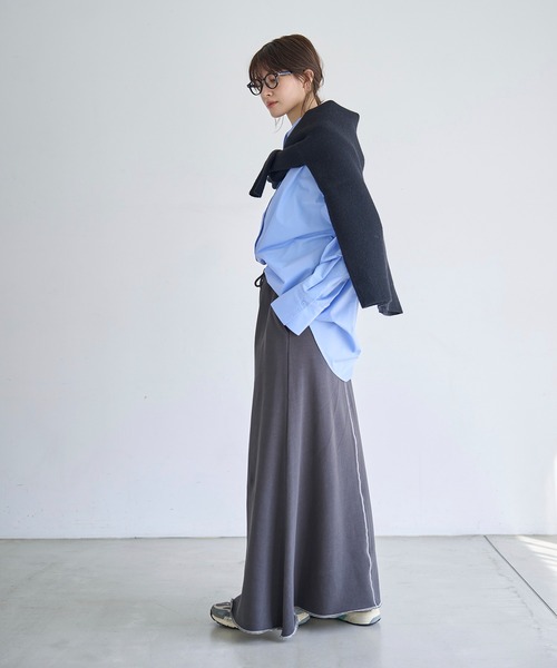 meilmada（メイルマダ）の「タイプライターオーバーサイズシャツ（シャツ/ブラウス・レディース・ブルー/ピンク・FREE）」の22枚目の写真