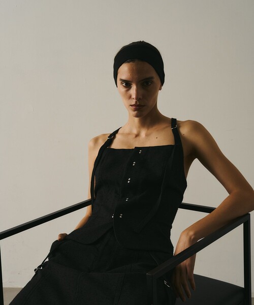 Vintage Nep Camisole Bustier｜セットアップ/ビスチェ/細見え/秋服