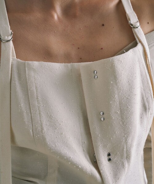 Vintage Nep Camisole Bustier｜セットアップ/ビスチェ/細見え/秋服