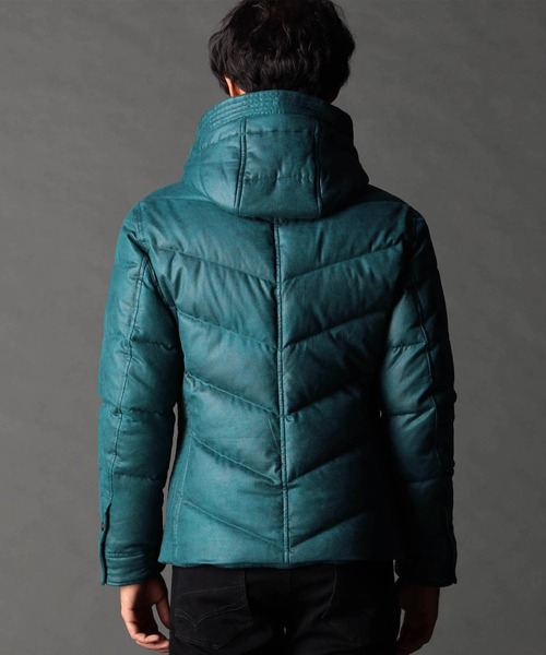 ニコルクラブフォーメン（NICOLE CLUB FOR MEN）/ムラプリントマイクロクロス ダウンブルゾン ムラプリントマイクロクロス ダウンブルゾン（ダウンジャケット/コート