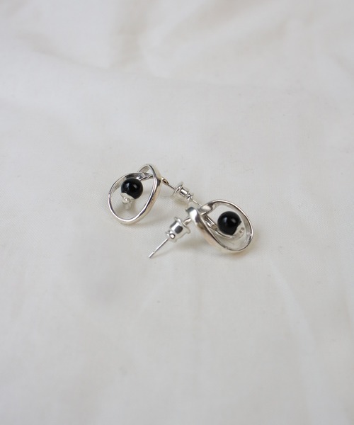 【Aperdiem】Twirl Onyx P ピアス